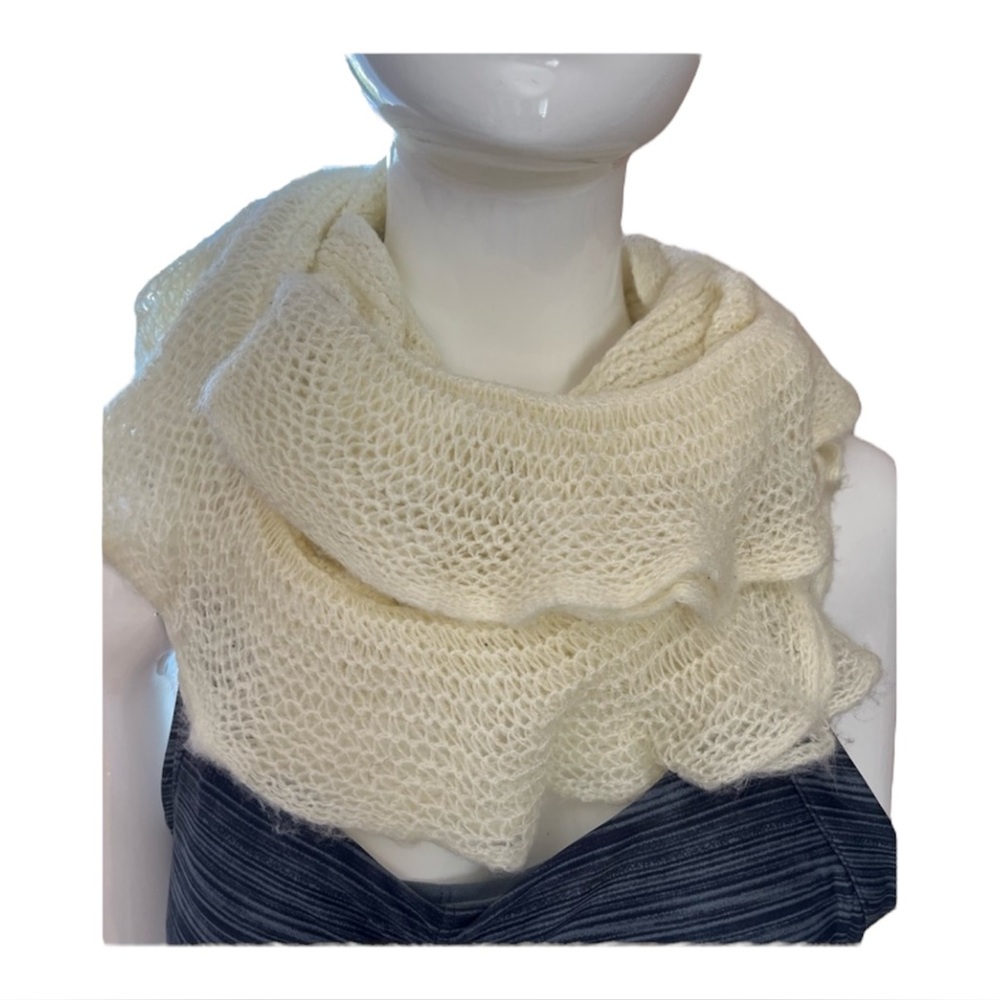 2/$20 - Express Elegant Cream Ruffle Scarf